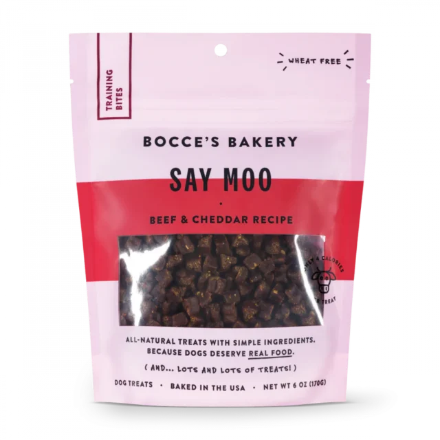 Bocce's Bakery Every Day Say Moooo Training Bites Treats